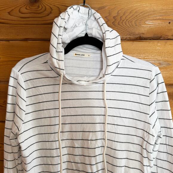 Marine Layer Playa Hoodie Stripe Small - Picture 3 of 5